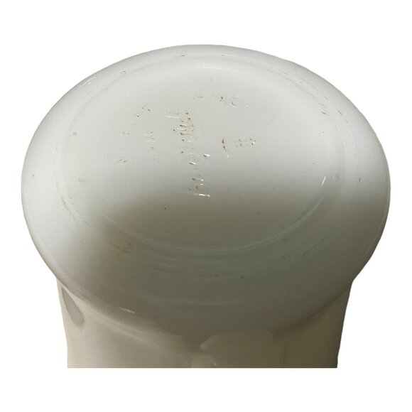 Fire King Milk Glass Mugs With Peach Design Set Of 2 Vintage Collectible - Picture 9 of 11